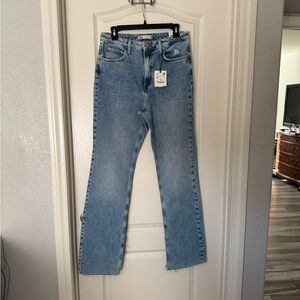 Zara Light Blue Straight Leg Jeans
